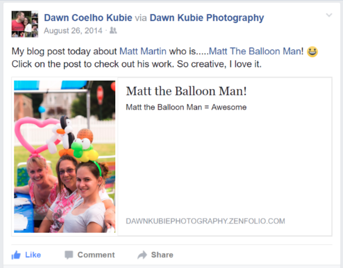 Balloon twisting review by Dawn Kubie Photography